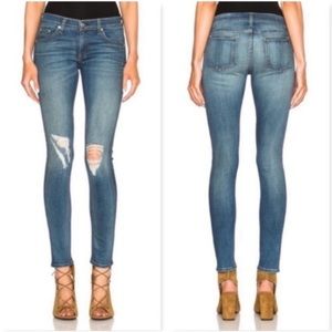 Rag & bone skinny skinny distressed jeans